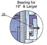 Dimensions and Weights: Bearing for 16" & Larger