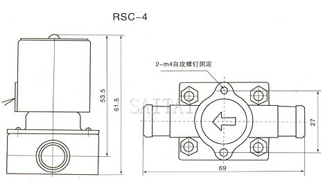 RSC家用机 放水阀结构图1