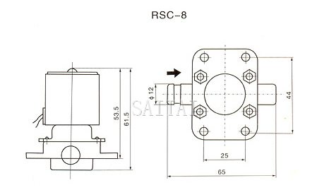 RSC家用机 放水阀结构图2