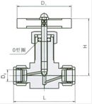 QJ-1A 气动管路截止阀产品结构图2